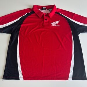 Honda racing Red and Black Polo Shirt